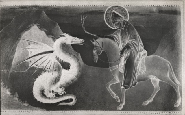 Frick Art Reference Library — Sano di Pietro - sec. XV - San Donato e il drago — insieme